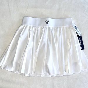 TNA White Micro Tennis Skirt